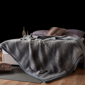 Luxury <strong>Snow</strong> Leopard Fancy Faux Fur <strong>Blanket</strong> Throw Living Room - Product Image 6