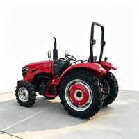 Tractores multifuncionales con tracción en las cuatro ruedas de 60 HP, 70 HP, 80 HP con motor diésel pequeño, los modelos más vendidos, para jardines y granjas.