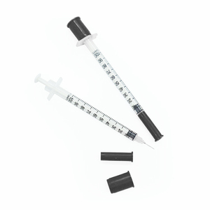 Seringue à insuline stérile jetable en acier inoxydable PP, couleurs violet, noir et rose, 0,5 ml/1 ml, certifiée CE sur mesure - Product Image 5