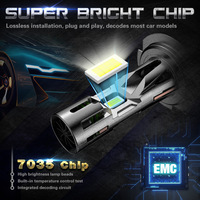 I8 innovant double ventilateurs nouvelle conception H1 H4 H7 lumière de conduite 9005 9006 phare LED pour voiture