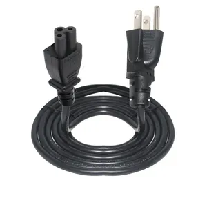 EE. UU. Line Jack sealling 5-15p 220v teapot White Ac cable 14 Awg cooking rice pot electrics 6ft's American computer cable iec320 c5 cable feeding