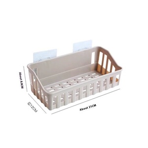 Étagère de rangement simple pour salle de bain, sans perforation, murale, pour articles de toilette - Product Image 4