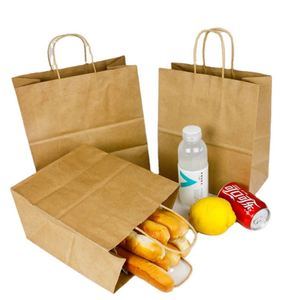 ถุงกระดาษคราฟท์แบบกำหนดเองสำหรับซื้อกลับบ้าน - Product Image 4