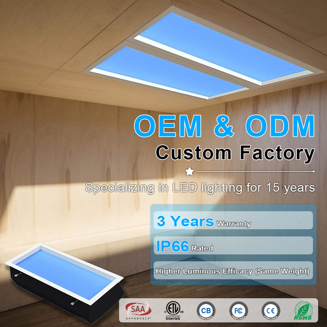 Intelligent Office Home Sunshine Blue Sky Virtual Sunroof Ceiling Artificial Blue Skylight Panel Sunroof Light