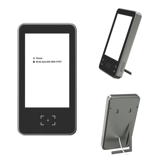 5 Inch Green Pass QR Code Scanner Portable Desktop USB Interface Barcode Stand Stock Flatbed Scanner