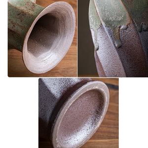 แจกันเซรามิกแนวชนบทขนาดใหญ่,แจกันดอกไม้เซรามิกโบราณทรงสูง12นิ้วแจกันต้นไม้เซรามิกแนววินเทจ - Product Image 5