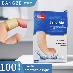 Pansements élastiques respirants en PVC/PE pour usage domestique quotidien, anti-frottement pour la plante des pieds, emballés individuellement, vente en gros (lot de 100) - Product Image 2