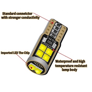 Flexible 3030 10 SMD T10 LED avec lentille HD, pour voitures, ampoules de <span class=keywords><strong>Parking</strong></span>, éclairage intérieur, lumières 12V Canbus W5W LED T10 - Product Image 5
