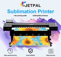 Imprimante à sublimation Jetpal 1800 mm, 4 têtes I3200, imprimante numérique grand format pour tissus textiles, imprimante à sublimation par transfert thermique