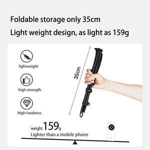 Bastoni da Trekking PELLIOT in Fibra di Carbonio 3k, Pieghevoli, Ultra-leggeri 159g, 5 Sezioni, per Escursionismo e <span class=keywords><strong>Montagna</strong></span> - Product Image 3