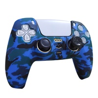 Rutschfeste Weiche Silikon-Bildschutzhülle mit Aufdruck für PS5-Controller, Schutzhülle für Playstation 5 Kabellosen Controller
