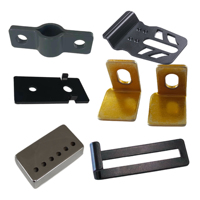 Supports robustes sur mesure en acier au carbone et galvanisé, avec estampage au zinc jaune et fabrication OEM de tôlerie