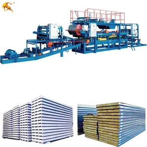 European standard EPS sandwich panel makining machine z lock sandwich panel rock wool production line