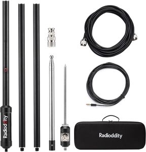 Antena HF Portátil Radioddity HF-009 de 5-50MHz, Antena Vertical de Sintonización Rápida Compatible con <span class=keywords><strong>Xiegu</strong></span> <span class=keywords><strong>G90</strong></span> X6100 X6200 Radioddity - Product Image 1