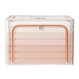 Rõ Ràng Ngoài Trời Cắm Trại Container Hộp Có Thể Gập Lại Xe Đóng Mở Trong Suốt Đa Chức Năng Gấp Quần Áo PVC Lưu Trữ Hộp Bin - Product Image 1