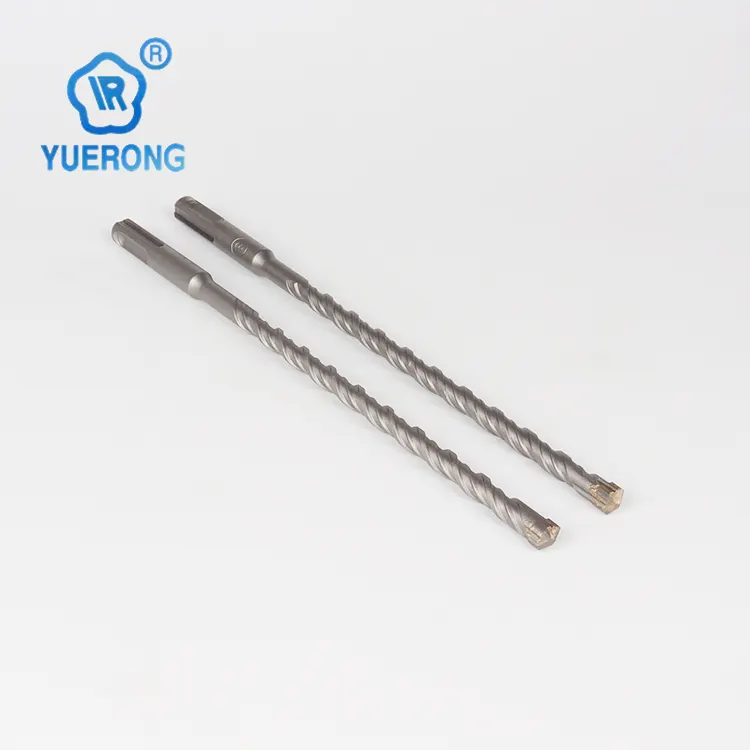 คุณภาพสูง SDS PLUS Drill bit CROSS เคล็ดลับคาร์ไบด์ขลุ่ยคู่สำหรับ madonry เจาะคอนกรีต 310 มม.ยาว