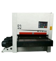 Mesin Planer Sander Kayu untuk Pengamplasan Meja Furnitur Kayu Solid, Mesin Sander Sabuk Lebar, Planer Sander untuk Kayu Ek