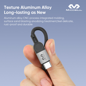 Miccell PD <span class=keywords><strong>cable</strong></span> de carga <span class=keywords><strong>tipo</strong></span> <span class=keywords><strong>C</strong></span> 100W <span class=keywords><strong>cable</strong></span> de datos de carga rápida trenzado <span class=keywords><strong>tipo</strong></span> <span class=keywords><strong>C</strong></span> a <span class=keywords><strong>tipo</strong></span> <span class=keywords><strong>C</strong></span> <span class=keywords><strong>cable</strong></span> de carga móvil para Androide - Product Image 3