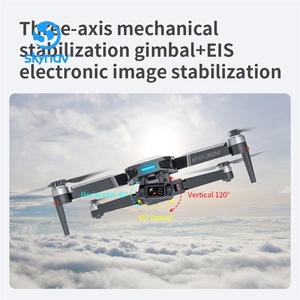 <span class=keywords><strong>KF101</strong></span> <span class=keywords><strong>MAX</strong></span> Drone RC avec nacelle 3 axes, GPS 3KM, double caméra 4K à flux optique, transmission 5G et EIS - Product Image 2