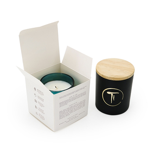 Scatola di candela profumata di marca personale con Logo personalizzato impermeabile con stampa a colori scatola di carta per imballaggio di prodotti di alta qualità - Product Image 1