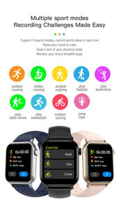 Nouvelle montre connectée ZW27 pour hommes et femmes avec appels Bluetooth, bracelet de fitness, suivi de la température, suivi du sommeil, affichage du calendrier TFT - Product Image 3