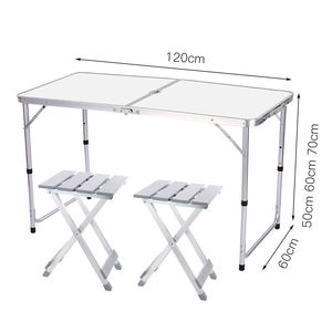 طاولة تخييم محمولة قابلة للطي مع كراسي +4 كراسي سهلة التخزين - Product Image 5