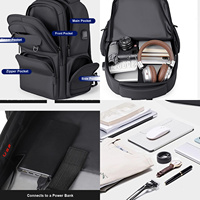 Sac à dos pour ordinateur portable de grande capacité, sac à dos imperméable, sac de voyage d'affaires