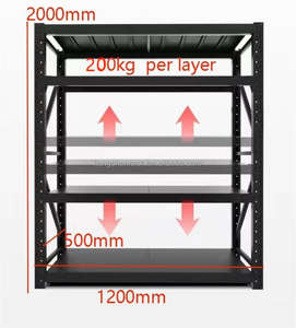 Vente Flash : Rayonnages Industriels d'Usine avec Revêtement Époxy Antirouille, Réglables et Faciles à Installer pour Logistique, Maison, Garage et Entrepôt - Product Image 3