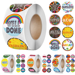 Autocollants adhésifs de motivation mignons de mot de rouleau de récompense pour l'étudiant d'enfants de professeur d'école - Product Image 1
