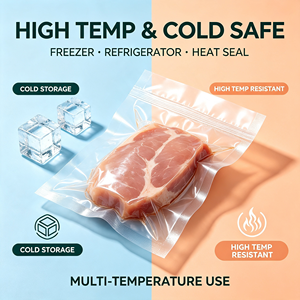 Vacuum Food Storage Bag Resealable <b>Plastic</b> Packaging Pouch for Meat Chicken Cooking <b>Kitchen</b> Storage - Product Image 5