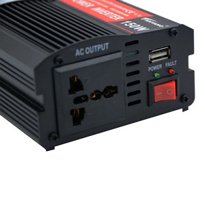 อินเวอร์เตอร์พลังงานแสงอาทิตย์200W DC เป็น AC 12V 220V ซ็อกเก็ต<span class=keywords><strong>สี</strong></span><span class=keywords><strong>ดำ</strong></span> USB ดัดแปลงจากอุตสาหกรรม - Product Image 3