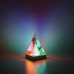 Acrilico colorato 3D tridimensionale <span class=keywords><strong>Rubik</strong></span> <span class=keywords><strong>cubo</strong></span> triangolo piramide E-sport camera decorazione Desktop luci notturne - Product Image 4