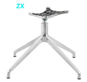 Accessories Swivel Leisure Furniture Chair Office Base Aluminum Alloy Metal Furniture Leg 4 Star Feet For Chair Modern By Sea