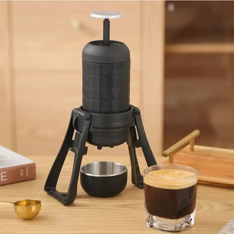 Máquina de café expresso manual tipo pressão manual, cafeteira portátil italiana, prensa manual