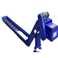 Convoyeur à bande en acier incliné automatique de petite taille personnalisé Haide Industrial pour applications CNC