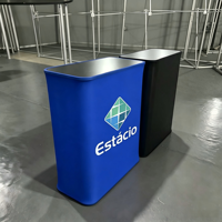 Table pliante d'exposition personnalisée avec logo, épaisseur de plateau en bois de 15 mm, pour présentation en magasin, table hydraulique adaptée aux fêtes