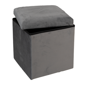 Hua Cheng <b>Storage</b> Ottoman Fabric Wood Foldable Modern Living Room Home Furniture Footrest Extra <b>Seat</b> <b>Storage</b> Box - Product Image 3