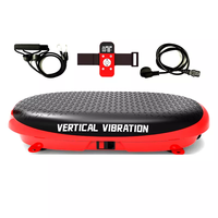 Plateforme vibrante ultra-mince à double moteur pour le fitness corporel, masseur amincissant complet avec télécommande et bandes de résistance