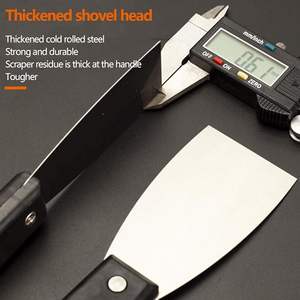 Couteau à enduit et grattoir anti-<span class=keywords><strong>rouille</strong></span> pour peinture parfaite, idéal pour la réparation de plaques de plâtre, le retrait de papier peint et le décapage de boue et de plâtre - Product Image 4