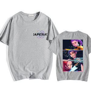 Nueva Camiseta Popular Personalizada de KPop Demon Hunters con Estampado, Cuello Redondo, Manga Corta, Estilo Casual y Holgado - Product Image 2