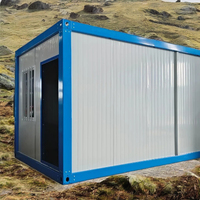 Emballage préfabriqué 20 pieds 5.8m Maison en conteneur Portable Pliant Bureau Conteneur Cabine d'hébergement