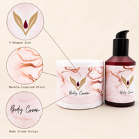 Étiquettes autocollantes imprimées en vinyle imperméable personnalisées pour les flacons, les pots et les contenants de lotion cosmétiques - Autocollants durables