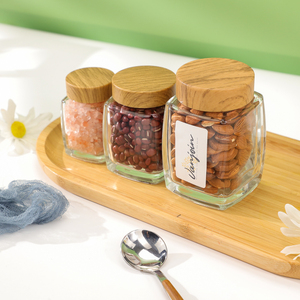 Barattolo di vetro di lusso da 50 <span class=keywords><strong>ml</strong></span> a 750 <span class=keywords><strong>ml</strong></span> per alimenti da <span class=keywords><strong>cucina</strong></span> contenitore per alimenti barattolo di spezie in vetro - Product Image 2