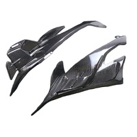Aileron latéral fixe en fibre de carbone 3K pour moto S1000RR, accessoires intégrés, noir sergé léger