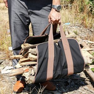 Bolsa de transporte de leña de lona BSCI, duradera y resistente, para chimenea y estufa. - Product Image 6