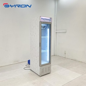 Slim Vertical Frozen Display <b>Freezer</b> Air Cooled Commercial Upright Fridge With Custom Logo Light Box for Snack Ice Drinks BC Tal - Product Image 3