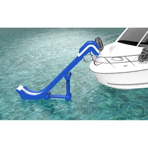 Corrediça inflável para iate flutuante ao ar livre corrediça de água para barco