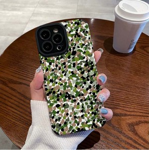 Étui de téléphone portable en cuir artificiel TPU avec impression <span class=keywords><strong>camouflage</strong></span> vert et marron pour <span class=keywords><strong>iPhone</strong></span> X Xr Xs <span class=keywords><strong>11</strong></span> 12 13 14 15 16 17 18 Pro Max - Product Image 1