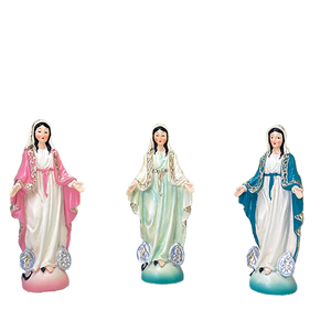 SYL OEM patung Perawan <span class=keywords><strong>Mary</strong></span> <span class=keywords><strong>Resin</strong></span> baru patung religius Meksiko patung Gereja hadiah kerajinan <span class=keywords><strong>resin</strong></span> dekorasi rumah - Product Image 1