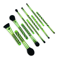 Ensemble de 10 pinceaux de maquillage au design esthétique, kit de pinceaux cosmétiques professionnels pour le visage